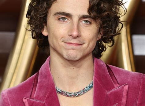 Timoth E Chalamet Wore A Cartier Necklace To The Wonka World Premiere