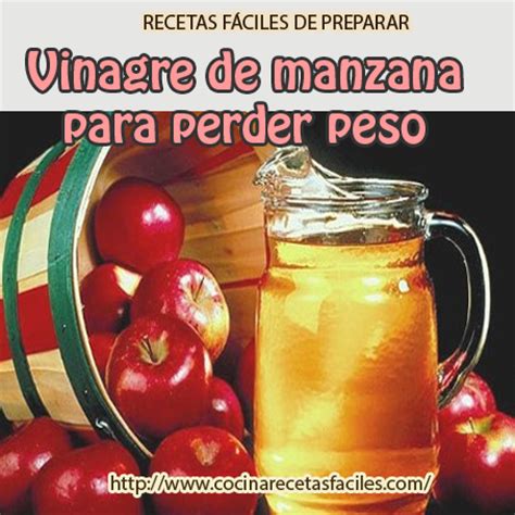 Vinagre De Manzana Para Perder Peso