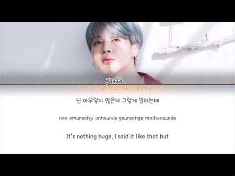 BTS JIMIN 지민 Promise 약속 Lyrics Eng Rom Han YouTube