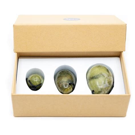 Buy Yoni Egg Set Green Jade Set Of 3 Online Spiru