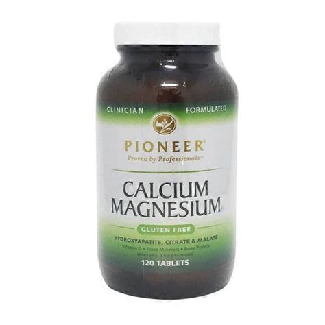 Pioneer Calcium Magnesium Dietary Supplement 120 Ct Delivery Or Pickup Near Me Instacart