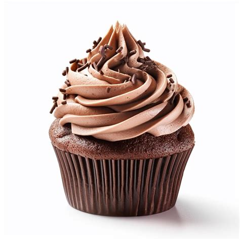 Premium Ai Image A Chocolate Cupcake With Chocolate Frosting And