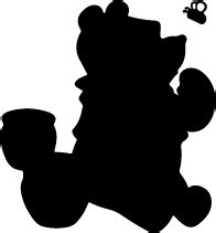 Winnie The Pooh Silhouette at GetDrawings | Free download