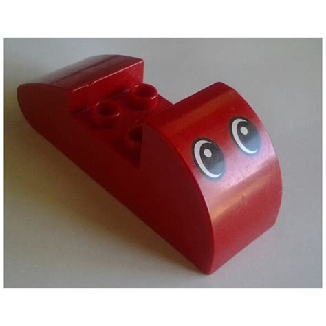 LEGO Red Duplo Brick 2 X 6 With Rounded Ends And Eyes 31212 Brick