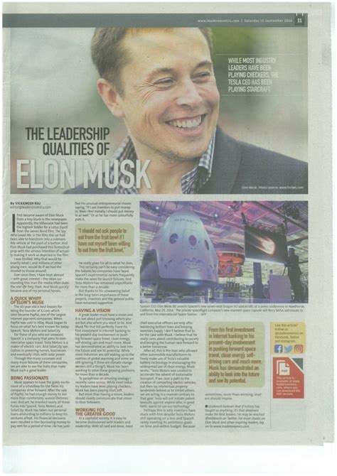 The Leadership Qualities of Elon Musk