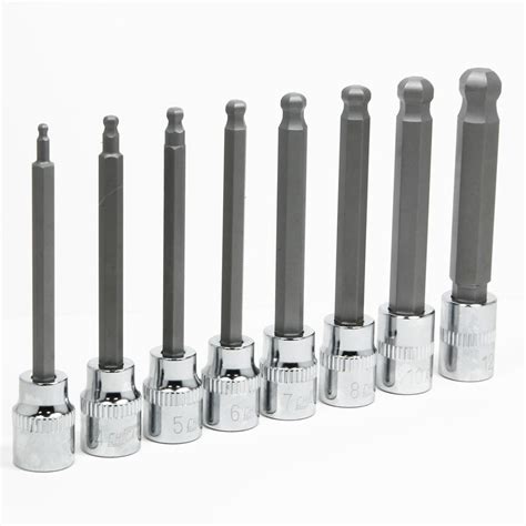 Piece Dr Extra Long Ball End Hex Bits Socket Set Chicane