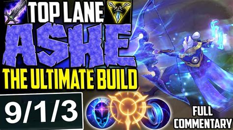 New Skin Cosmic Queen Ashe Top Lane Ultimate Sustain Build Ashe Vs