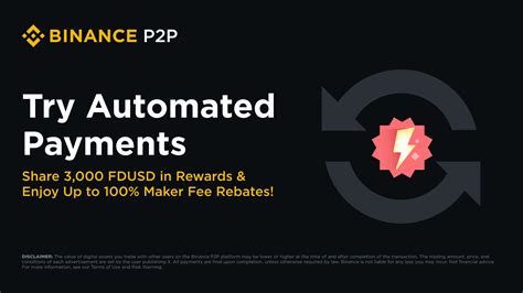 Binance P2P essayez le paiement instantané pour partager 3 000 FDUSD