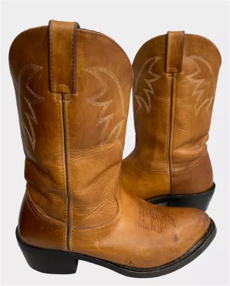 DURANGO TRUCK N TR762 Brown Leather Western Cowboy Biker Boots Men S 9