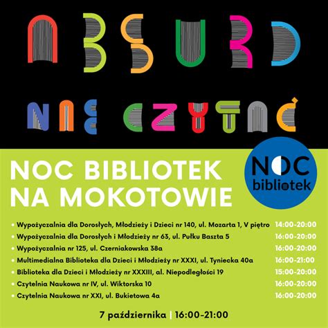 Noc Bibliotek Na Mokotowie