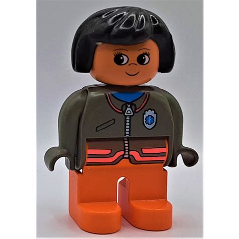 Lego Femenino Medic Bob Pelo Negro Doble Figura Brick Owl Lego Mercado