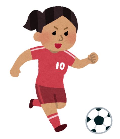 いろいろなサッカー選手のイラスト（女性） かわいいフリー素材集 いらすとや