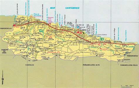 Mapa Del Concejo De Llanes As Ye Asturias