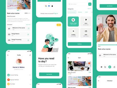 E Learning App Ui Design By UX Lab EpicPxls