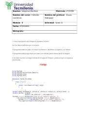 METODOS TAREA 11 docx Nombre Sebastian Martinez Matrícula 2776769