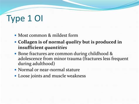 Osteogenesis imperfecta | PPT