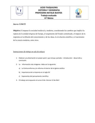 Evaluacion Primero Basico Historia PDF