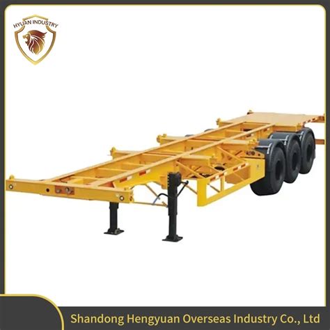 2 Axle 3 Axle 20ft Container Trailer Skeleton Super Link Trailer And Container Chassis Semi