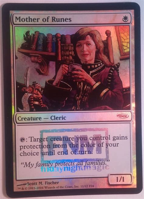 Mère Des Runes Premium Foil Fnm Mother Of Runes Promo Magic Mtg