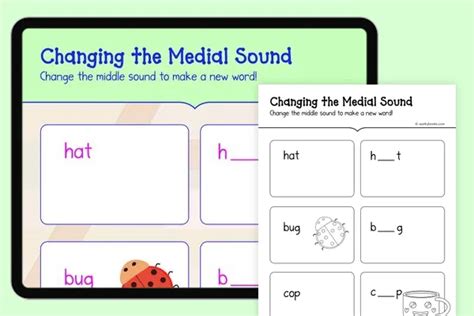 Grade 2 Medial Sounds Worksheets Free Interactive And Printable