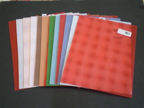 7-Ct Mesh Colored Plastic Canvas (12 sheets +) - Plastic Canvas