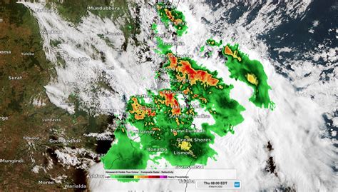 Severe Storms Hit Flood Weary Southeast Qld This Morning Dtn Apac