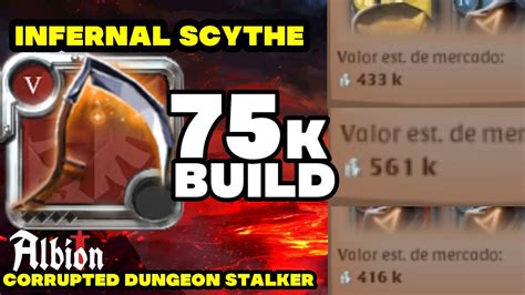 75K CHEAP BUILD INFERNAL SCYTHE CORRUPTED DUNGEON ALBION ONLINE I