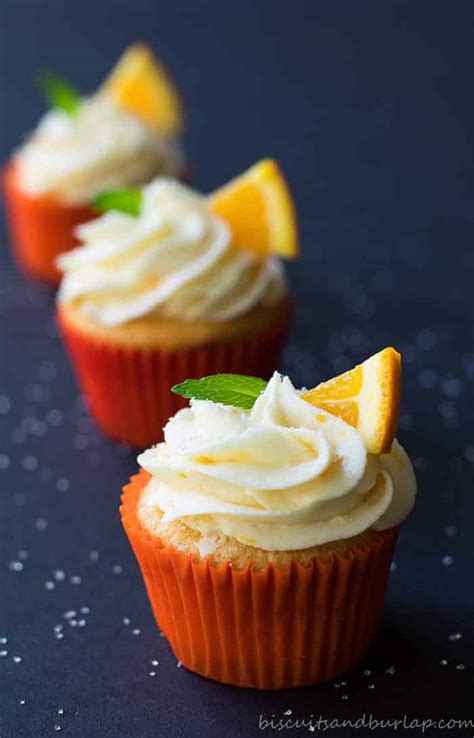 Orange Cupcakes with Cream Cheese Frosting | Biscuits & Burlap