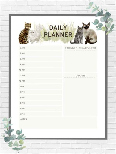 Grab My 6 Free Printable Daily Planners With Time Slots Space For A Daily To Do List Notes