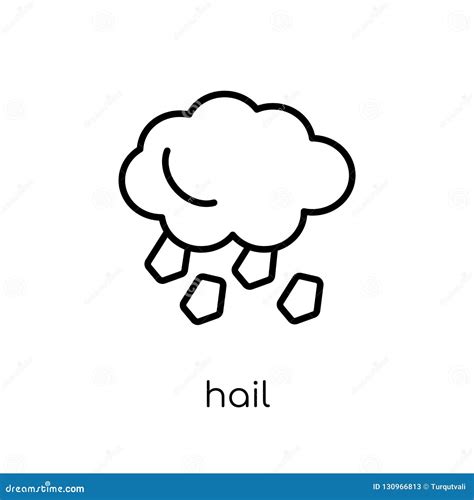 Hail Icon From Collection Stock Vector Illustration Of Meteorology