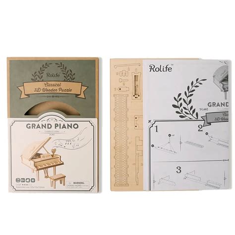 Rokr Mini Grand Piano Model Kit The Gold Standard Of Wooden Model