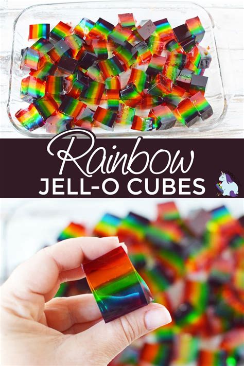 How To Make Rainbow Stained Glass Jello Cubes For A Colorful And Jiggly