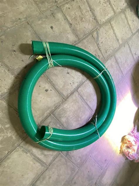 Green PVC Suction Hose Pipe 6 POLYFLEX At 1000 Meter KNG Pudur