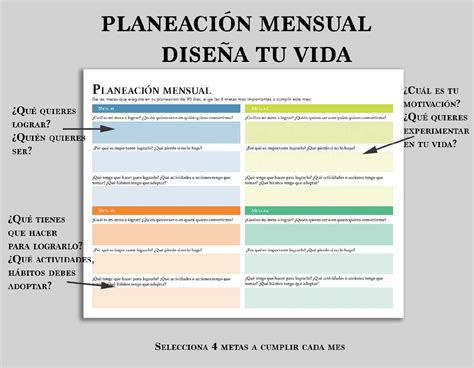 Planifica Tu Éxito Kit De Planificador Agenda Y Diario Personal Digital