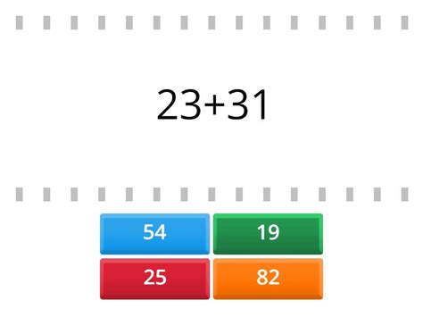 Matematika Find The Match