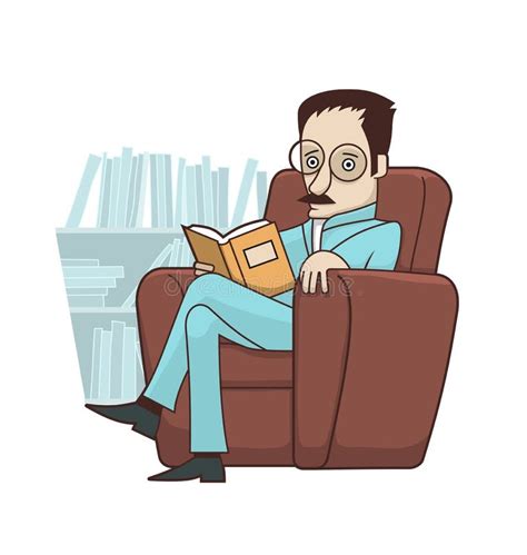 Man Sitting Armchair Stock Illustrations 6 140 Man Sitting Armchair