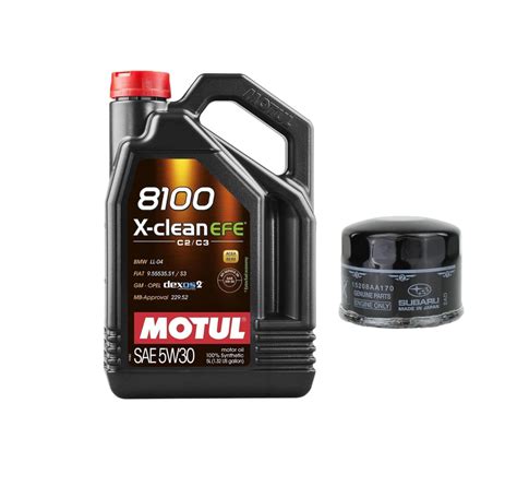 Oil Change Kit Motul 8100 5w30 X Clean Efe Subaru Wrx 2022 2023 Dirty