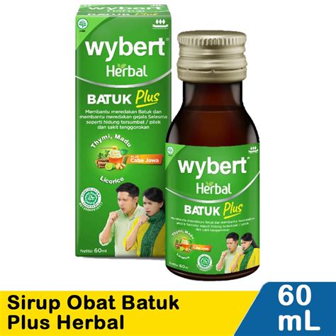 Wybert Herbal Sirup Obat Batuk Plus 60mL Klik Indomaret