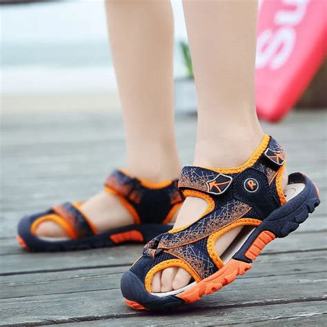 sandals for boy kids,children's leather sandals,beach shoes for boy,child sandal summer,summer ...