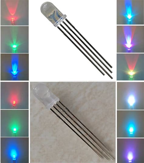 Free Shipping 100pcs Lot LED 5mm RGB Common Anode Common Cathode 4Pin