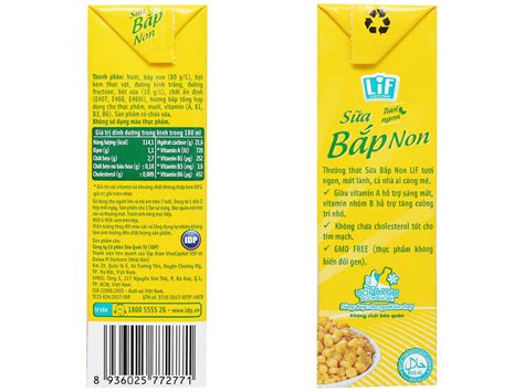 Sữa Lif Bắp Non 180ml