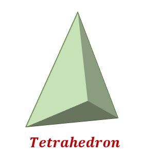 Tetrahedron Definition Examples Properties Nets Formulas