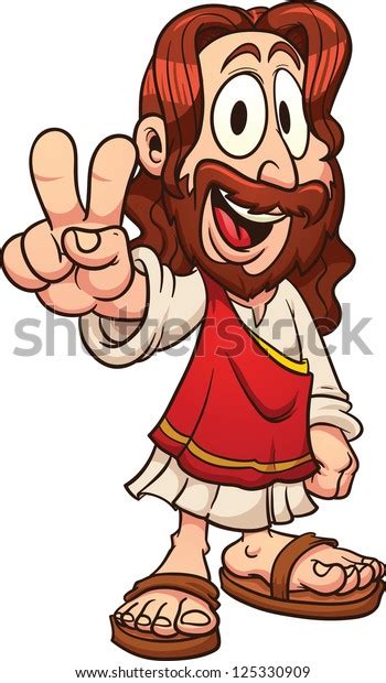 Cartoon Jesus Vector Clip Art Illustration Stock Vector Royalty Free