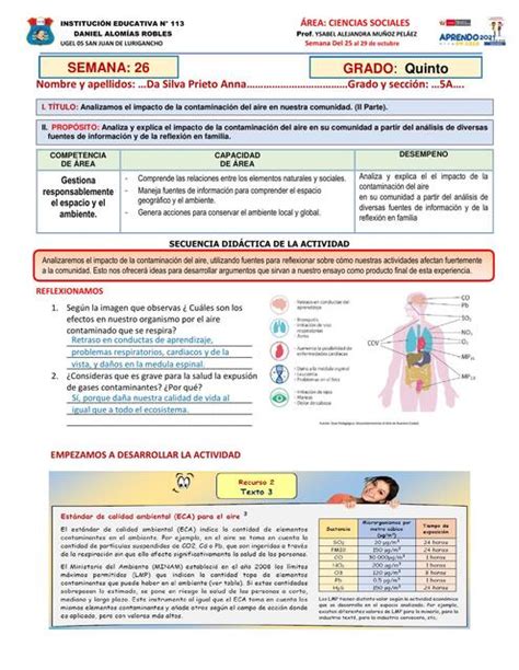 SEMANA 26 DEL 25 AL 29 DE OCT SEC Anna UDocz