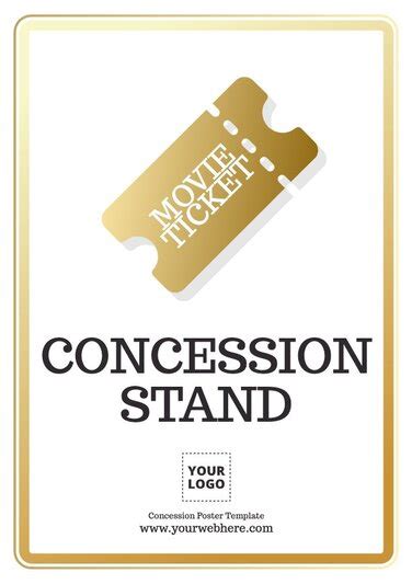 Customize A Concession Stand Banner Template