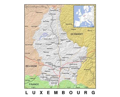 Карты Люксембурга | Коллекция карт Люксембурга | Европа | Maps of the ...