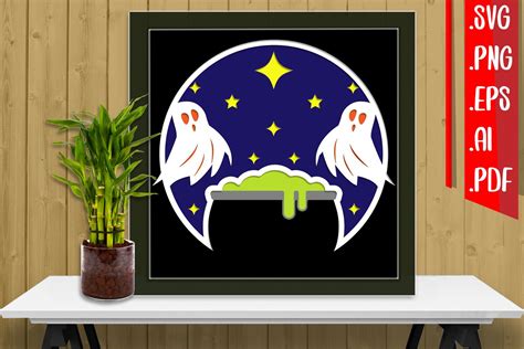 Halloween Layered Papercut Svg Eps Graphic By Assalwaassalwa