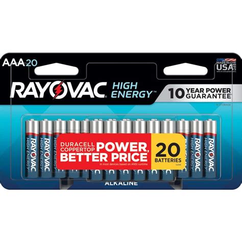 Rayovac High Energy Aaa Batteries Pack Alkaline Triple A