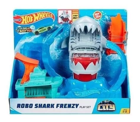 Hot Wheels Pista E Acessorio City Robo Tubarao Mattel Parcelamento Sem Juros