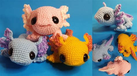 Axolotl Minecraft Crochet Minecraft Axolotl Plush Crochet Canada ...